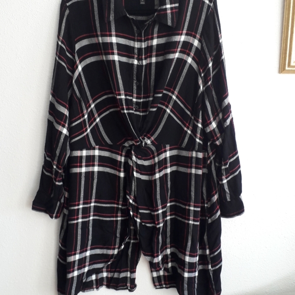 Lane Bryant Plaid Flannel Shirt - Picture 5 of 6